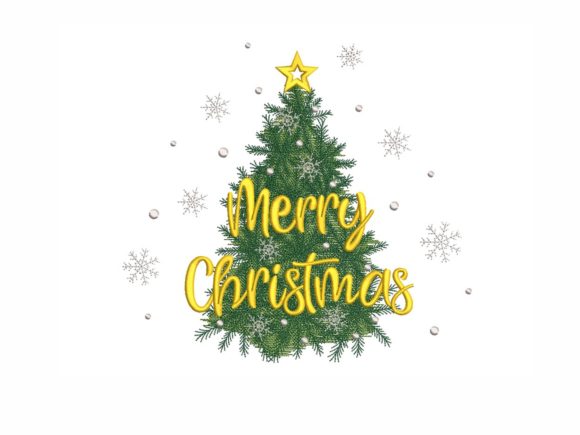 Chistmas Tree: A Festive Embroidery Design for Holiday Creations