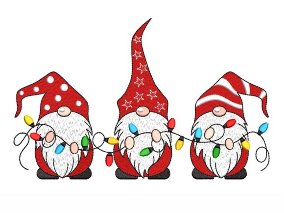 Christmas Gnomes: A Festive Embroidery Pick for Holiday Craft Sales