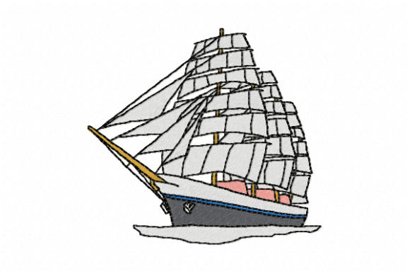 Classic Sailing Ship Embroidery Design Review