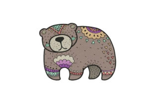 Decorated Bear: A Versatile Embroidery Design for Small Shop Sellers