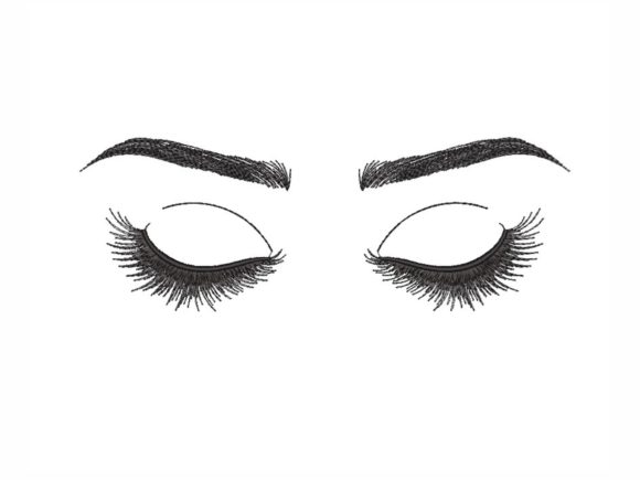 Eyelashes: A Closer Look at This Beauty Embroidery Design