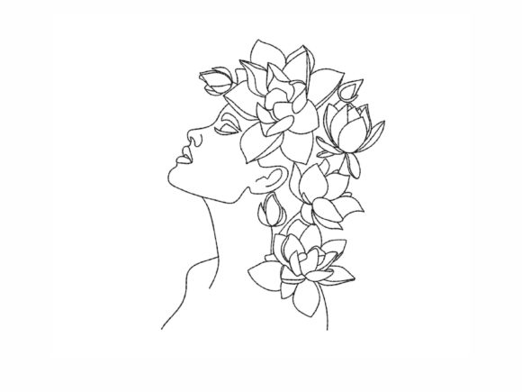 Floral Woman Embroidery Design Review for Craft Fair Sellers