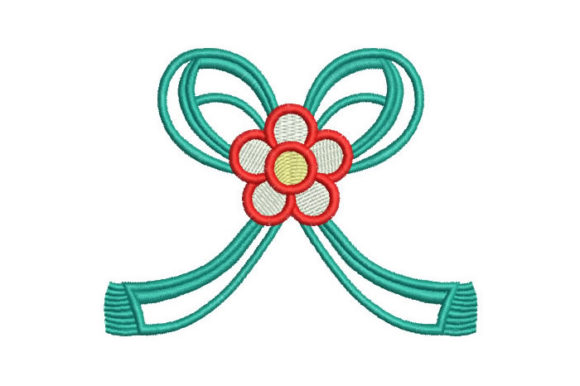 Flower and Ribbon: A Sweet, Versatile Embroidery for Craft Fair Success