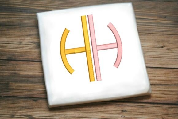Geometric Split Letter Monogram H: A Structured Statement for Boutique Apparel