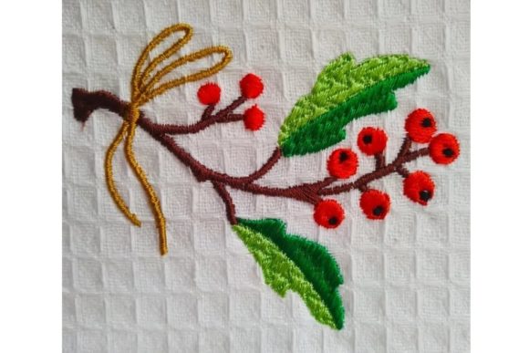 Holly Christmas Embroidery Design Review