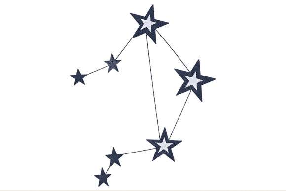 Libra Constellation Sign: A Thoughtful Embroidery Design for Boutique Sweatshirts