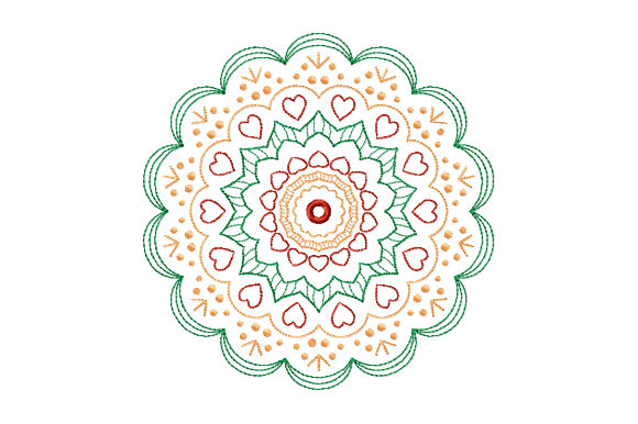Mandala with Hearts: A Designer’s Review for Apparel Embroidery