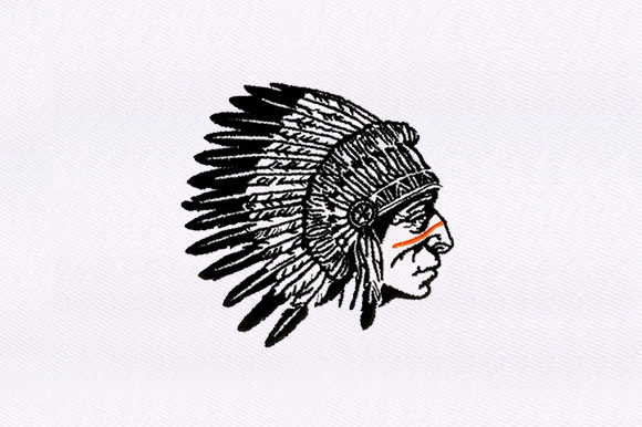 Native USA Chief: A Bold Embroidery Design for Seasonal Crafts