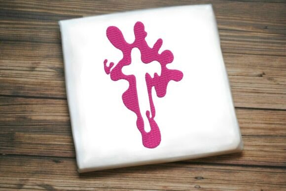 Paint Splash Monogram t: A Bold Design for Etsy and Small Shop Embroidery Sellers