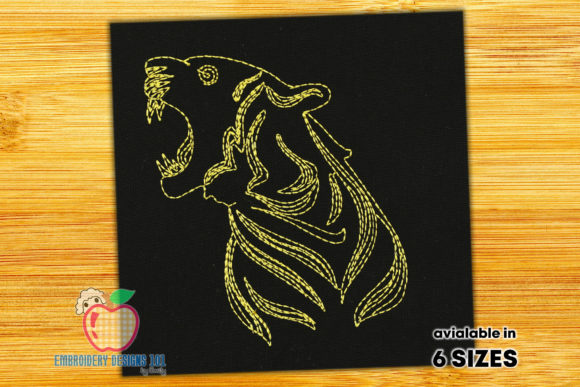 Roaring Tiger: A Bold Choice for Personalized Embroidery Gifts