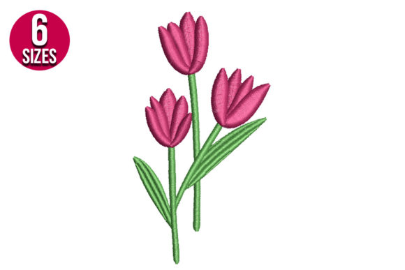 Tulips: A Fresh Touch for Seasonal Embroidery Designs