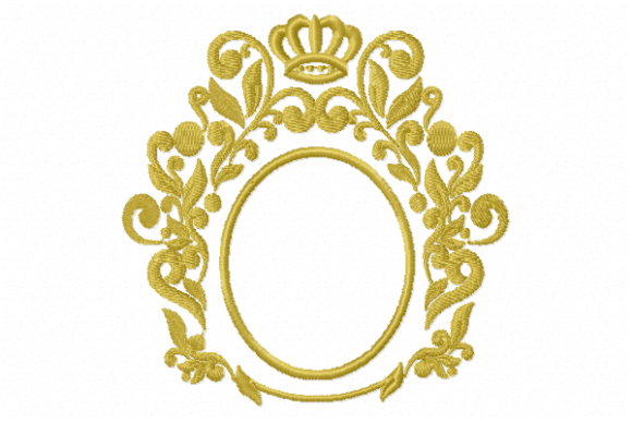 Vintage Crown Frame: Royal Elegance for Craft Fair Success