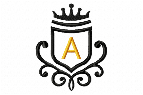 Vintage Royal Letter A: A Timeless Touch for Small Batch Embroidery Goods